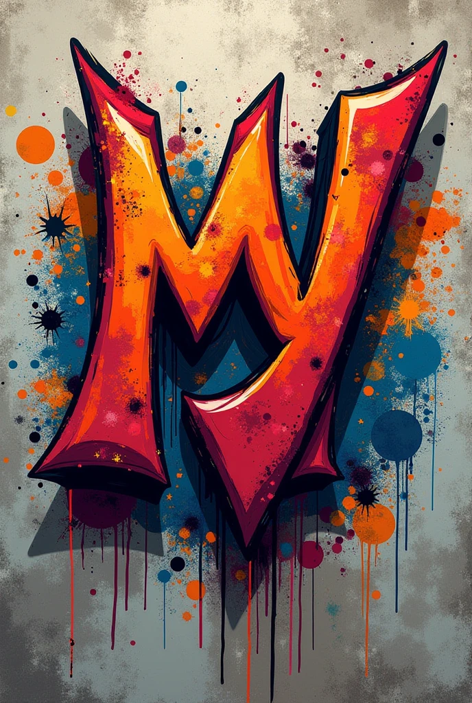 Image with the phrase be unique, be yourself and the initials MJ