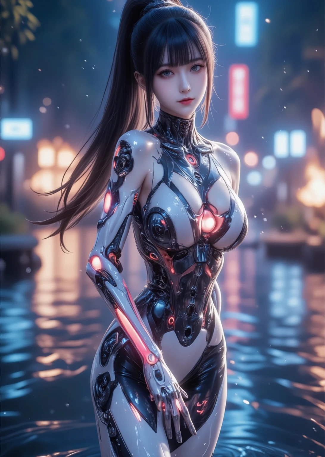 Full:1.6、stands、From Under:1.3、The Masterpiece,3D、Realstic、Ultra Micro Photography、best qulity、Ultra Detailed CG Unity ,8K,Wallpaper perfect face,intricate detail、(1 female)、30yo、((asagi
bodysuit,Taimanin suit)),Blue hair、Insane Ron Hair、Fluttering in the wind,bangs、 (Burst breasts:1.4、Slender and muscular,、Muscular abs,Very small face、Sexy and dynamic model poses,?????? pose with legs wide open,tall and perfectly proportioned、Sexy and long legs,muscular thigh,large ass,Emphasis on the ??????)、Beautiful Faces, beautifull eyes,((alluring smile、Very Clean Face、Face Details:1.5、bright green eyes、Beautiful Faces、beautifull eyes、gloss eyes、thin lips:1.3、thin and sharp pale eyebrows,、long dark eyelashes、Double eyelashes))、cleavage breasts、Sexy boldly big、Very thin and fitting high-gloss silver holographic leather:1.3, Full body fishnet stockings,Shoulder out, pureerosface, A shy,Visible pores、 perfect hand:1.5、highly dramatic picture、octane renderings、late evening,City Skyline, neon light, ciber,Movie lighting,exquisite lighting and shadow、Dynamic angles、Dynamic backgrounds、detailed backgorund、DSLR Harp、Focus:1.0、Maximum clarity and sharpness、