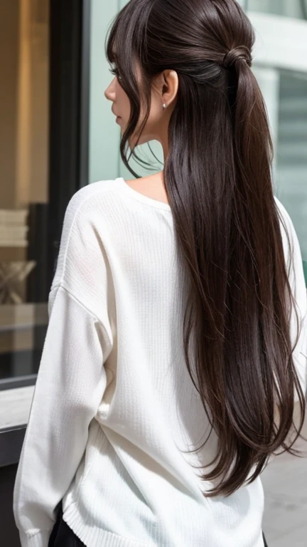Brown Hair、long hair