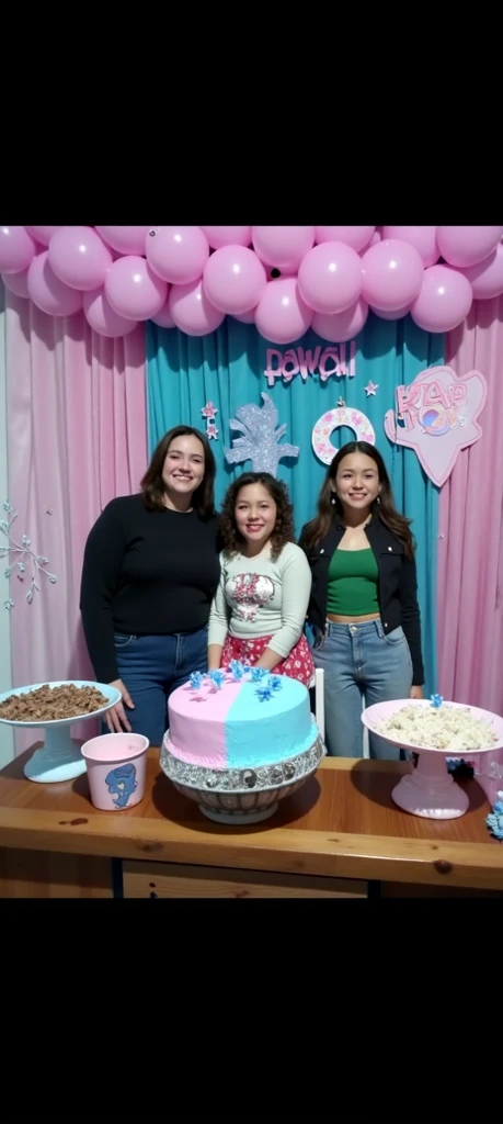 15-17 year old girls at their birthday party, change it, realisitic