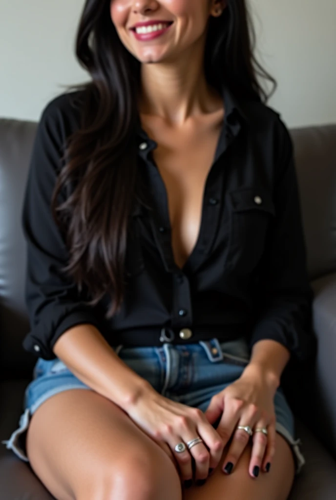 photo of a soaked and sweaty completly naked horny prime minister of parliament woman bent over her desk with her hands spreading her ass cheeks , monica bellucci at 45 years old , eyes closed, spreading her ass cheeks, (( Monica is naked )) (( black ponytail hair))