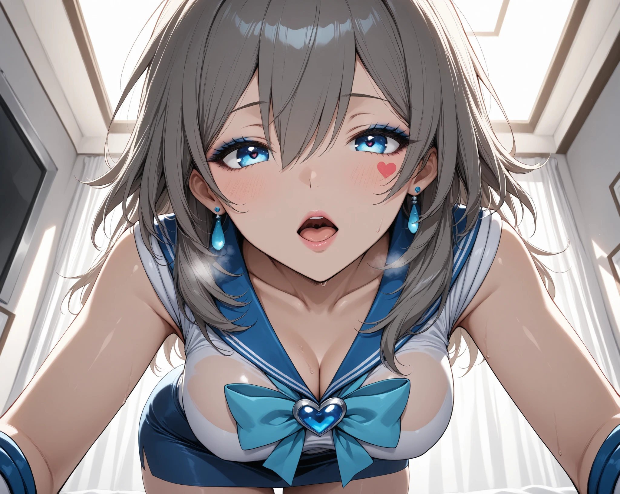 nsfw, (highly detailed beautiful face and eyes:1.2), (((lying))), bbfumika, idolmaster, long hair, hairband, (Sailor School uniform:1.5), ((huge breasted)), ((white pantie)), 1girl, solo, (lift shirt:1.5), (show off breasts:1.5), (spread legs, legs up), (pleated mini skirt:1.3), from below, (white pantie, lift skirt, pantie shot, blush), (blushing:1.2), (town overview), detailed landscape, (best quality,masterpiece:1.2), intricate details, extremely detailed,8k resolution, natural lighting,