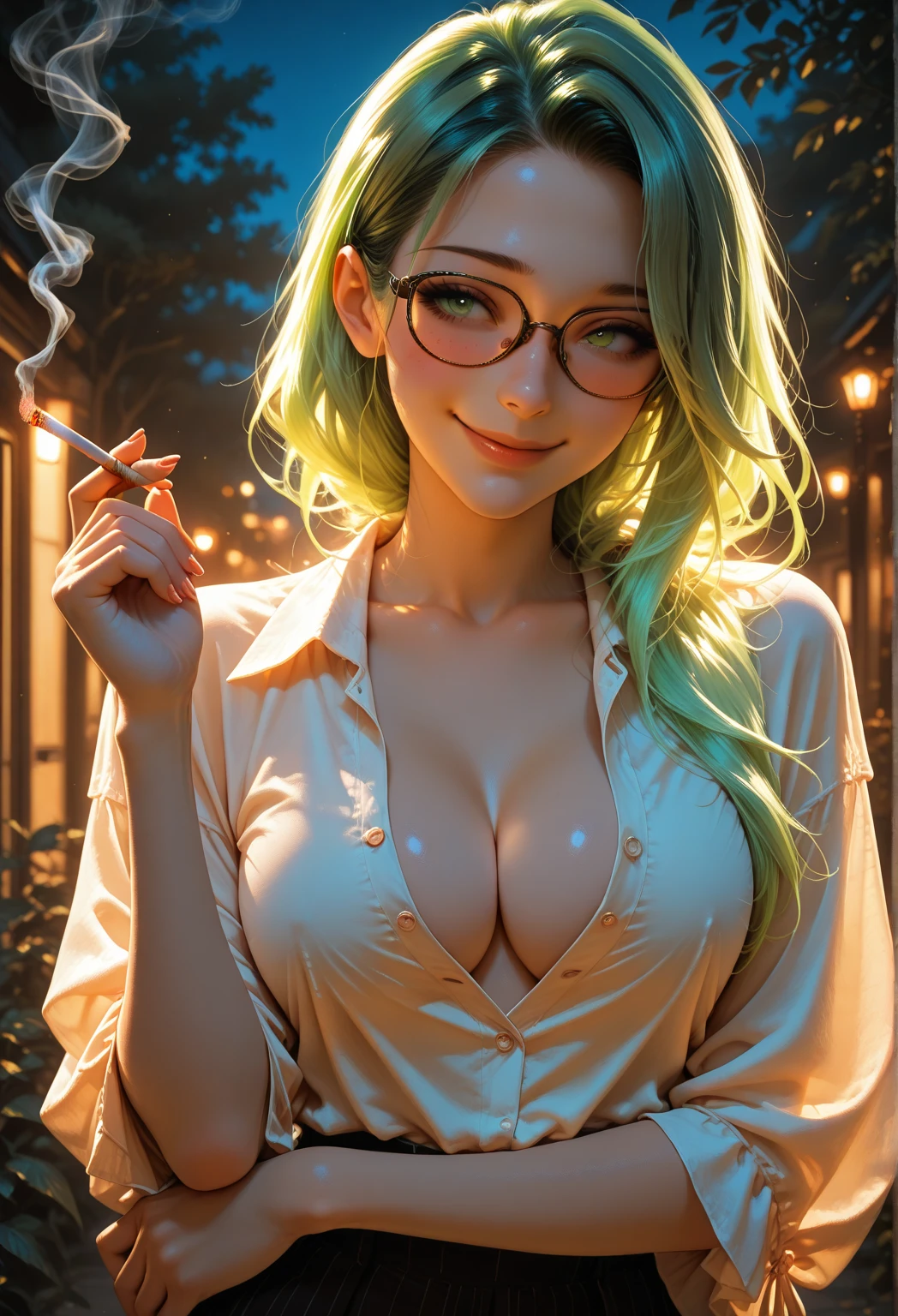 Big , nipples, no bra