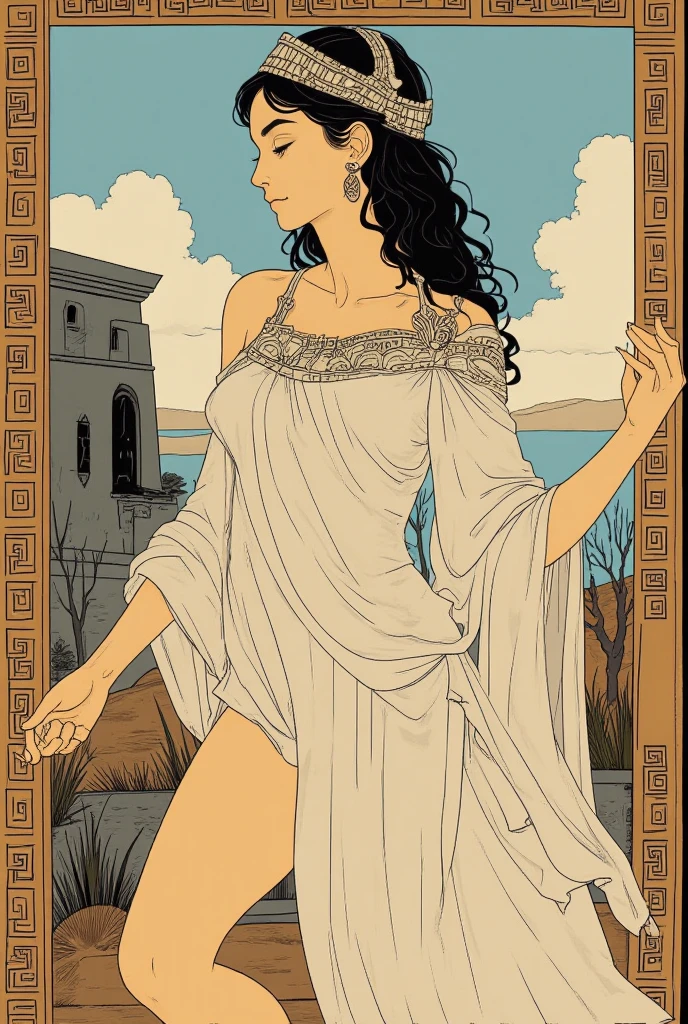 Helen of Troy moaning naked thinking about Paris ancient Greek times