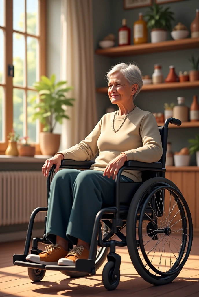Old lady with disability