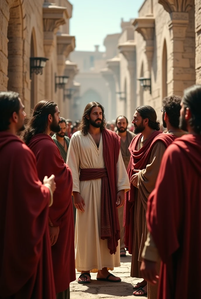 Jesus Addressing the Scribes and Pharisees in Matthew 23, 27-32
