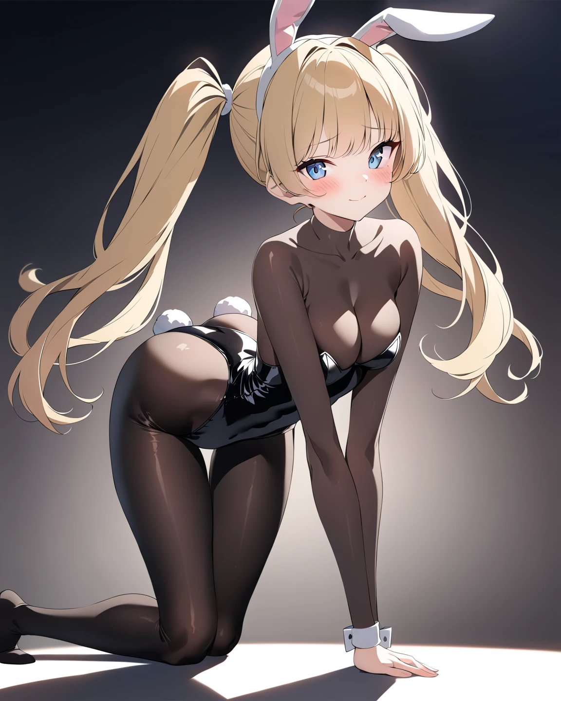 Obra maestra, mejor calidad, ultra detallado, 1 chica, animal_orejas, CULO, Backless_leotard, doblado_encima, negro_leotard, negro_muslos, senos, cerrado_boca, Dutch_angle, falso_animal_orejas, de_behind, gris_Background, cabello_Bien, halo, heart, leotard, luz_rubor, Largo_cabello, mirando_en_espectador, mirando_Back, bajo_alas, medio_senos, rosa_cabello, rosa_halo, playboy_Bienny, conejo_orejas, simple_Background, soltero_side_Bien, sonrisa, solo, Sin tirantes, Sin tirantes_leotard, muslos, muy_Largo_cabello, blanco_alas, alas, yelbajo_eyes, big ass, t back, thong, blonde, bunny ears