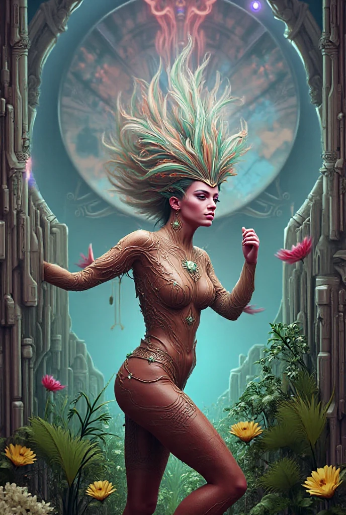 Chartreuse Gypsy, Safe From Harm, out of luck, Battle Without Honor Or Humanity, painted by craig mullins and ernst haeckel. 8k