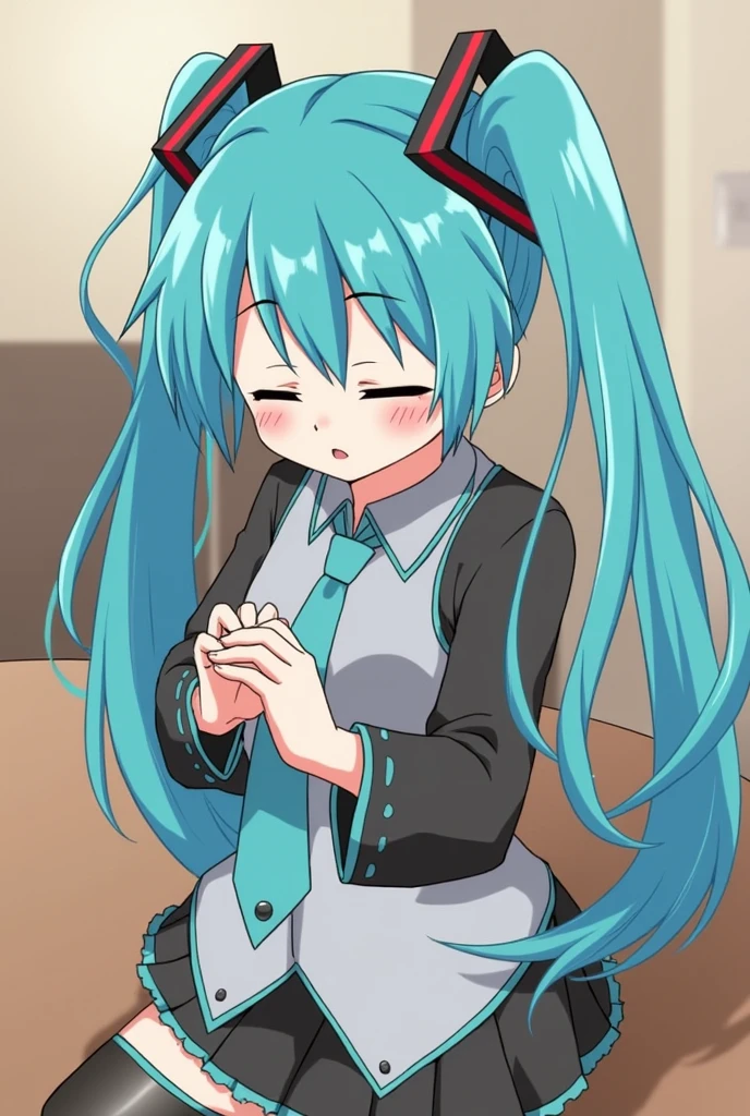 ((masterpiece, best quality)), high resolution,ultra detailed,8k,16k,detailed background, perfect lighting,detailed beautiful eyes,1girl,solo,nsfw,embarrassed,blush,skirt lift,look at viewer,steam,sweat,show off pussy,(from front:1.2),aroused, sitting,watery eye,wavy mouth,open mouth,slender,short stature,slender,pale skin,small breast,sagiri_izumi,light blue hair,pink ribbon,blue eyes,long hair