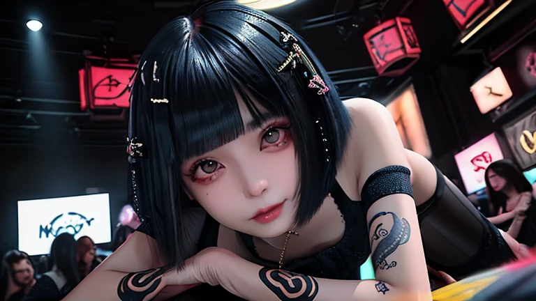 (Browsing Caution:1,4),Mix 4, (8K, RAWphotograph, Highest quality, Tabletop: 1.45), (Realistic, Realistic: 1.37),illumination, night, プロのillumination, photographn mapping, Radio City, Physically Based Rendering, Gradient Brunette, 高品質のphotograph, High resolution, 1080P, (Detailed facial depiction), (Detailed description of the hand), (Delicate CG), Extreme light and shadow, Rich details, (Detailed facial features), (Highest quality), Look in front of you, Highly detailed face, Highly detailed lips,  超High resolution, (truth: 1.4), photograph, 1 Girl, [(sad)],  , Thin limbs, movie, Cool pose, I Cup, Highest qualityな完璧なボディ, photographのような, (1 Girl: 1.3), Perfect balance, (Huge, Perfect breasts, Areola),(Realistic, Realistic:1.37),One Girl, Cowboy Shot,Professional Lighting, Photon Mapping, Radio City, RAWphotograph、(Realistic:1.4)、Octane Rendering、Complex 3D rendering with ultra-detail, Studio Soft Light, Rim Light, Crisp details, Super detailed, Realistic skin texture, detailed aspects, Beautiful details in the eyes, Highly detailed CG Unity 16k wallpaper, Compensate, (Detailed Background:1.2),Highest quality, 超High resolution, Tabletop, One Girl, One Girl,alone, Upper Body,Show Viewer, Black Background, Bobcut, short hair, Multicolored Hair, Compensate , Lips parted, Black Lips, eyeliner, Gothic, Goth Girl,((Multicolored Hairの色:1.4)),(((Completely naked))),(((nsfw))),((Small breasts:1.2)),(((((全身Completely naked)))))､(((Completely naked))),(((nsfw))),((Upper Body:1.2))