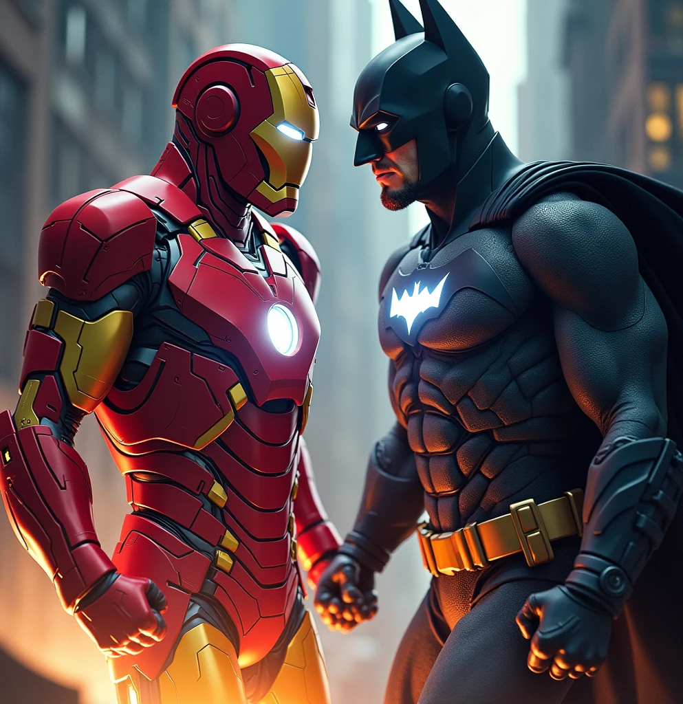 Ironman vs batman en el espacio