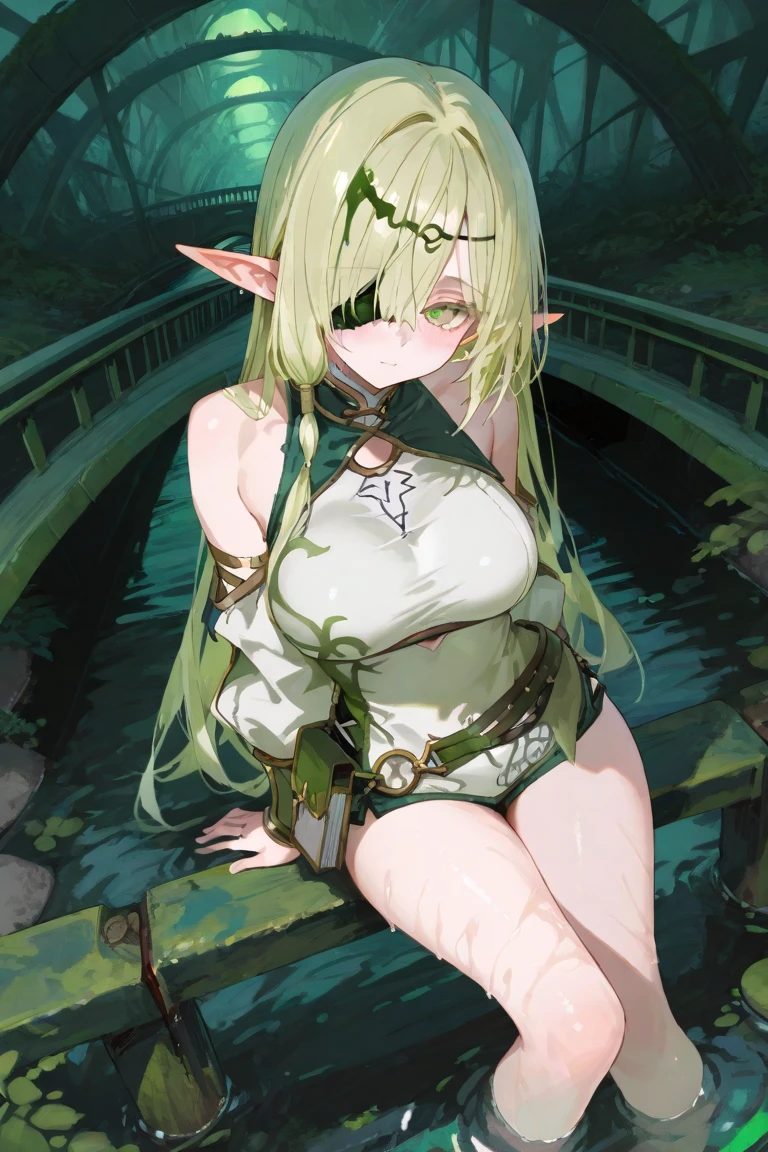 Cute , elf , anime, 17 years old, sad , depressed, collars, naked , mediaval , Isekai, tied up with chains, crying, hentai , wet