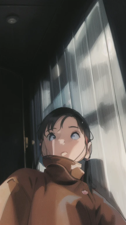 The Japanese girl, at the age of eighteen, sat gracefully on the train seat, her short blonde hair framed her pretty face with bangs parted to the side. Her brown eyes sparkled with life as she looked out of the window, her perfect figure accentuated by the transparency