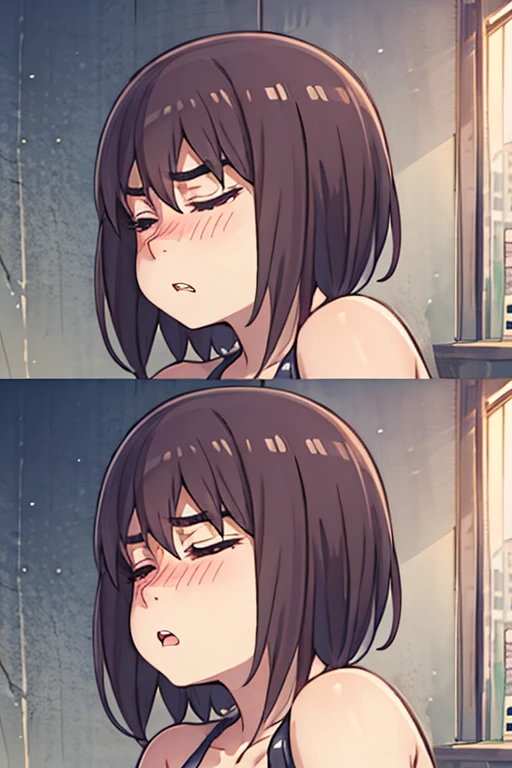 (((Browsing Caution, Close Up Facial , Front view , From below , Movie angle))) ,(On all fours), break、( 1girl+1man), 20-year-old, (close your eyes),(((Embarrassing, Excited, Fascinating, In the heat, orgasm,Blushing,shortness of breath, Very humid,vapor、Man grabbing woman's breasts))) , break (((Bright pink and green hair))),(Semi-long hair tied in one piece、Add a light pink ribbon to the end.:1.3),(((Two-part bangs , middle part, Bangs parted in the middle, Side-swept bangs))), (amount:1.3), (Small breasts:1.0) ,((Sweaty skin, Dripping , girl trembling with Sexual climax, Cum in pussy, pubic hair)) ,Thin dots, feminine, Slightly muscular, Dynamic pose,((((vagina,Sex, A boy and his penis,Heterolo, Women in front and men in back , dorsal position, Cum in pussy, pubic hair)))), break, (((White - Solid - Short Sleeve - Safari Shirt ,Bottomless))), break, (((Midnight,On the bed))),(masterpiece), (Realistic), (Highest quality), (Super detailed), wonderful, ((A face with attention to detail)) , clavicle, High resolution , (Super detailed), Smooth, 16K, Vibrant colors,vagina,Sex,