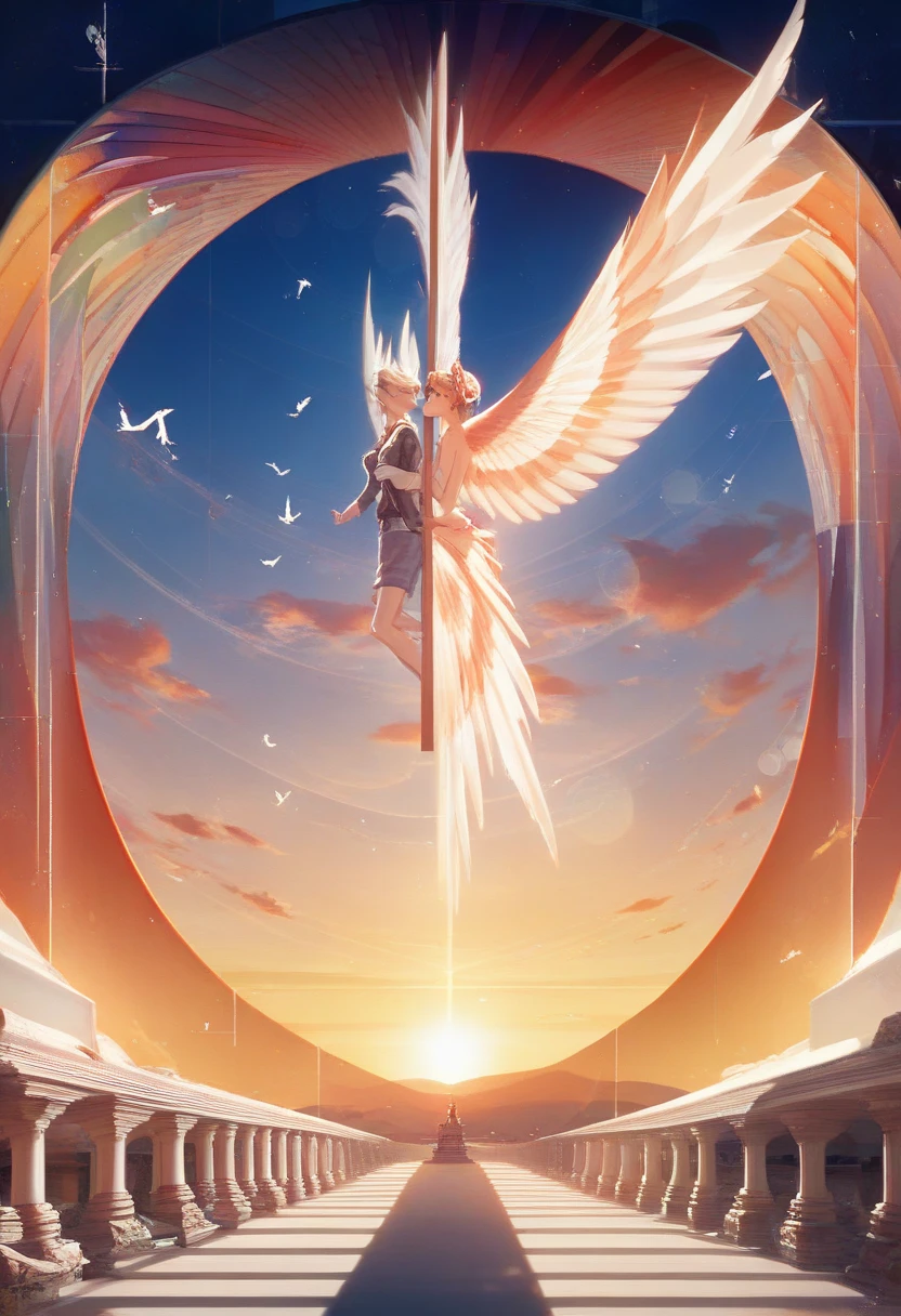 Holy Spirit descending from heaven