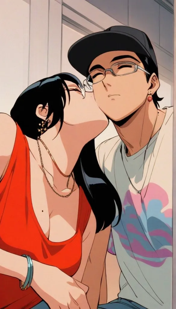 rating_explicit,bayonetta, milf, smile, beautyfull woman, kissing a dick, black bra