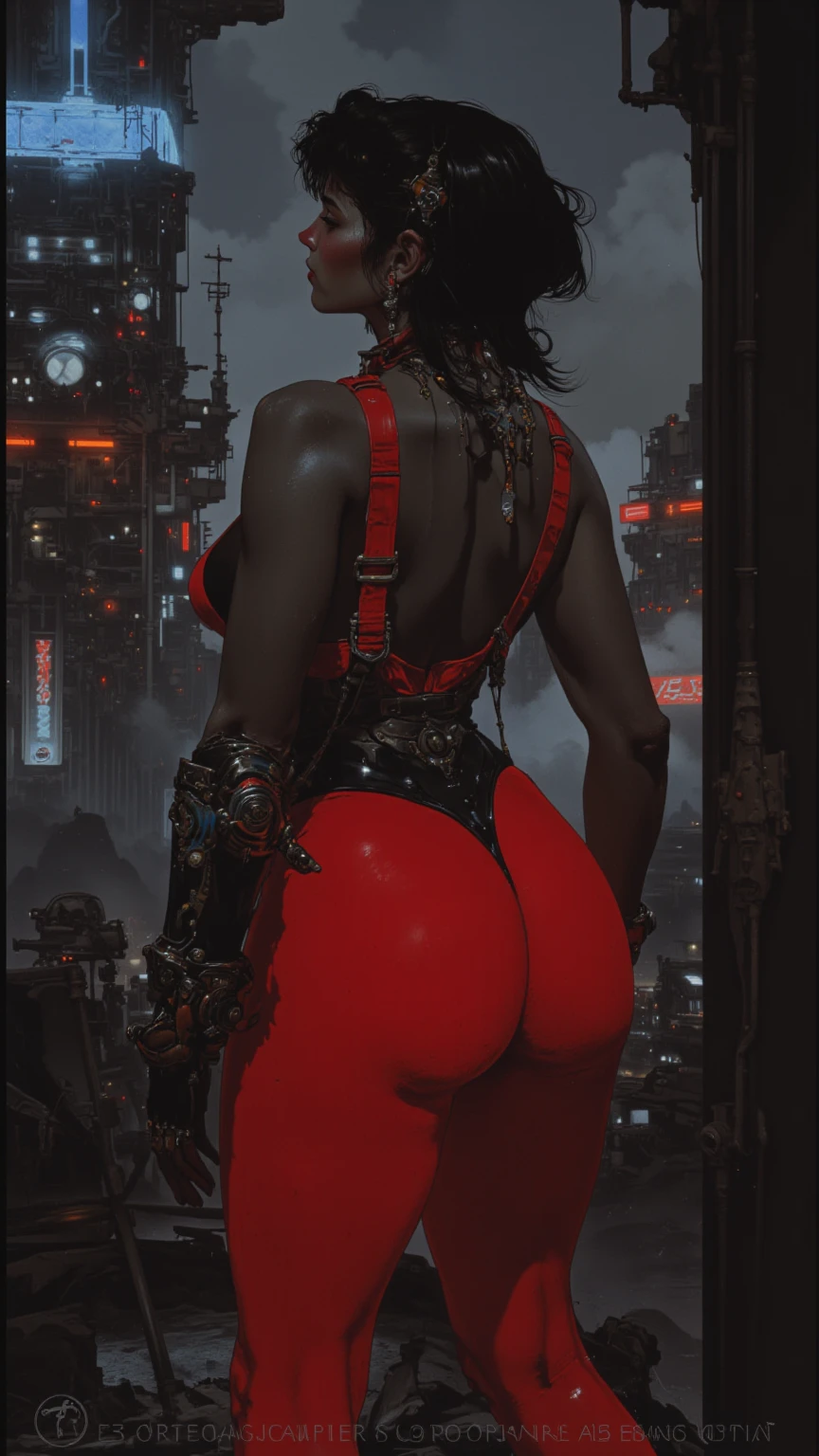 1girl, volumetric light, (bright scene:1.5), perfect lighting, newyork,  depth of field, bokeh ,hair ornament,  (big breast:1.5) photography, masterpiece, best quality,HDR, highres,realistic details,40K, HDR, highres,
<lora:sxz-niji-v2:0.4> ,    <lora:leaf-style-shinobi-darquelilly-v1:1>, leafstyleshinobi, dark skin, dreadlocks, scarf, armor, gloves, shoulder armor, huge breasts, thick thighs, huge ass, mask