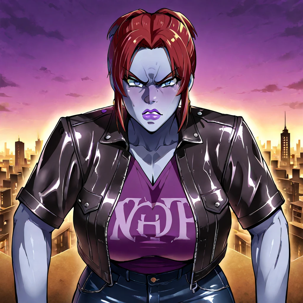 Twintail, red haired, 1girl, grey eyes, well toned, well built, muscled, toned muscles, formal attire, pixelated