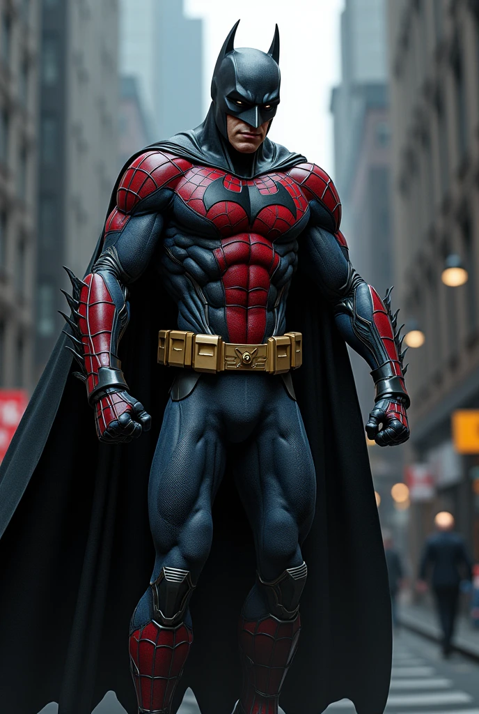 Batman in spiderman suit 
