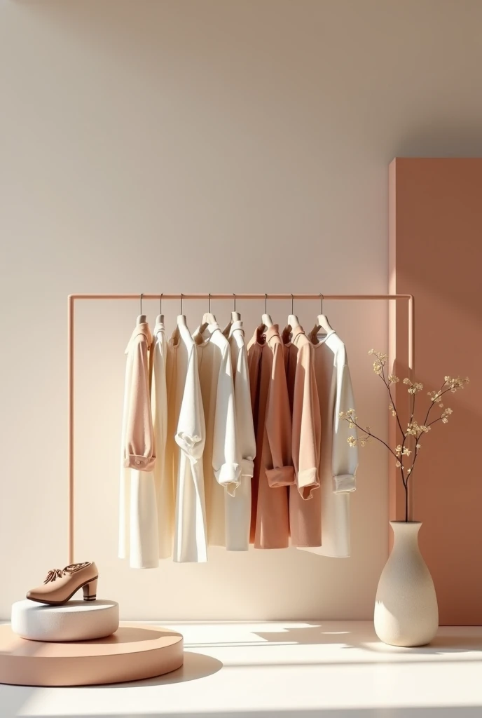 {Subject: Futuristic wardrobe collection}
A photorealistic image of a modern fashion collection displayed in a sleek, minimalist wardrobe setup, showcasing clothing pieces made from innovative sustainable materials such as bioplastics, recycled ocean waste, and plant-based fabrics. Each item features earthy tones and soft pastels, with designs that emphasize functionality and versatility. Smart fabrics are incorporated, subtly changing color or texture in response to the environment. The collection is presented in a clean, modern setting with smooth textures and organic forms, reflecting a balance of fashion and technology.
{Image Type: Photorealistic}
Clean, modern aesthetic focusing on the sustainable fashion collection, with emphasis on material texture and innovation. The wardrobe is designed with minimalistic lines, emphasizing the contrast between the futuristic clothing and the natural materials used.
{Art Style Keywords: Photorealistic, Minimalist, Sustainable Fashion, Modern, Sleek Design, Organic Forms}
{Lighting: Soft, diffused lighting}
The scene is lit with soft, diffused lighting that enhances the smooth textures of the materials and the subtle color changes in the smart fabrics.
{Camera and Shot Details: High-resolution, front-facing shot}
A high-resolution, front-facing shot captures the entire wardrobe collection in detail, showcasing the intricate textures and innovative materials.
{Render: High-quality, 4K resolution}
A high-quality render in 4K resolution ensures every detail of the clothing and materials is clearly visible, enhancing the photorealistic effect.