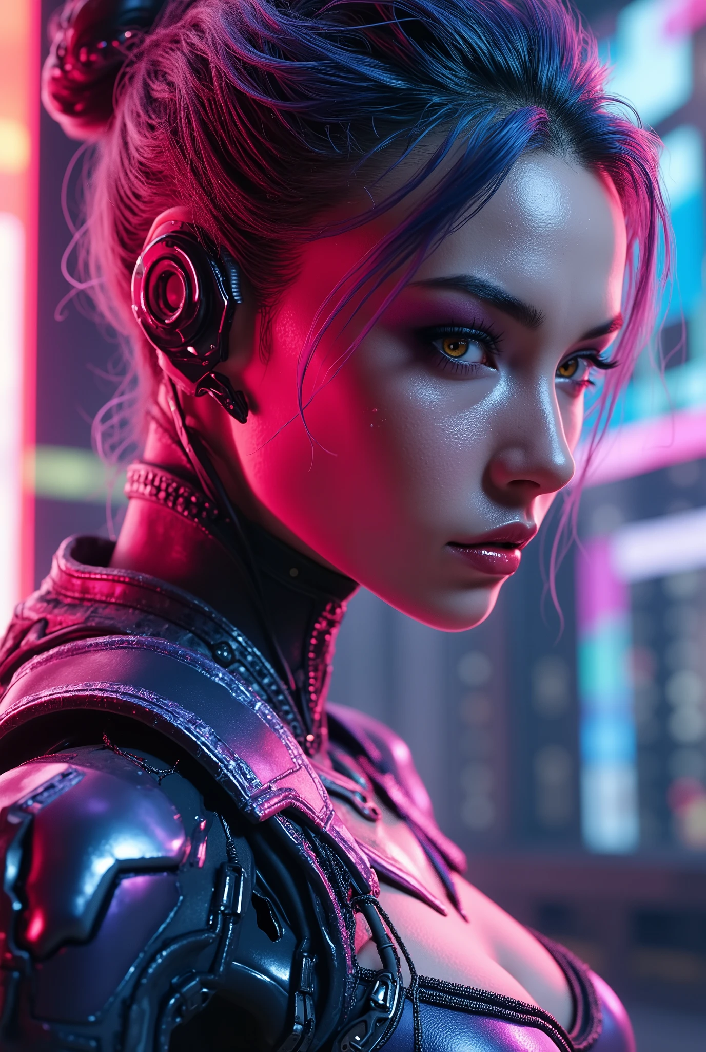 (masterpiece:1.2),(of the highest quality),(highly detailed),(Résolution ultra-haute),(meilleures illustrations),8K,Wallpaper, Beautiful female cyborg , full body , psychedelic ,Art vectoriel,layered textures,progressif,populaire,sf,cyberpunk,super sexy:2.0