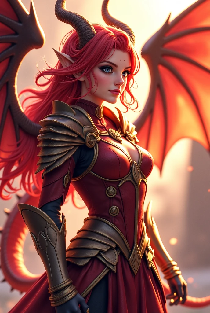 (masterpiece, best quality, detailed), 1girl, solo, looking at viewer, lilithbl2, tattoo, makeup,
(valkyrie, winged helmet, armored dress), wings, thighhighs, helmet, indoors, throne room, throne, pillar, banner, gold, stone wall, crossed arms, breast hold, arms under breasts, smile, open mouth, teeth