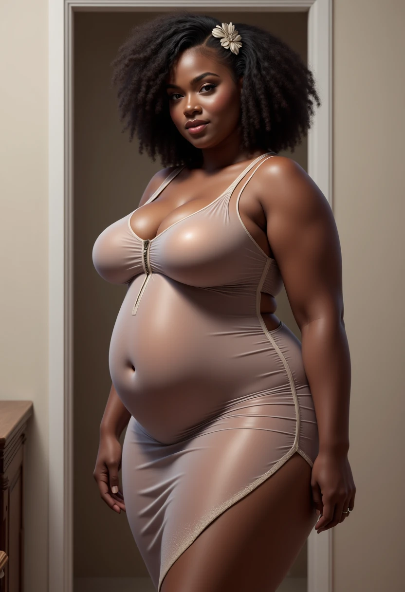 HUGE GLUTES: PROTRUDING WIDE ASS: BULGING BUTTOCKS: large butt, most wide hips, corset and choker with contrasting color, 100 inch trapezoidal hips, large butt, zero degree flat stomach, thin waist, dark skin, hip dips, a cup chest, 1 inch waist, dDesert theme, pastel accessories: zippers belts clasps latches buckles, post - apocalyptic room, Definition: (highres, sharp focus, 8k uhd, ultra photo-realistic resolution), ornately intricate, luxe dress couture: translucent cellophane fabric, Vogue Arabia: BangBros: Nike: Versace: AssParade: Gucci: Film: (80 mm, shot on portra 120, finest details. angles: front + left side, shot on Fujifilm)