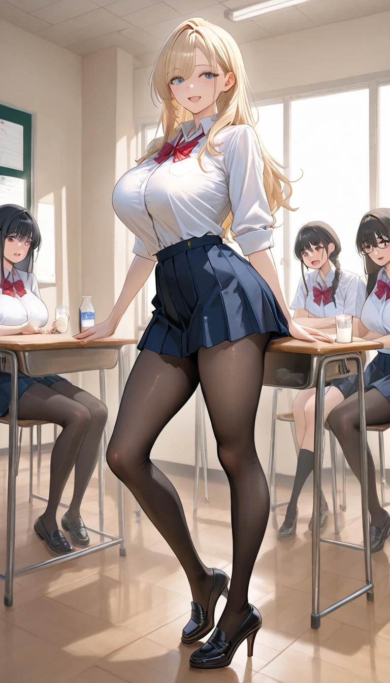Big Ass、Sweaty ass、One Woman、Many people々、Beauty、high school girl、Large number of guests、School、classroom、Blazer uniform、Age 16、Looking down at the viewer, long hair, Highest quality, Focus on the thighs, smile,panties、Plump thighs、Big Ass、Big 、 Black Hair,My thighs are steaming between my legs 、Sweaty Pantyhose、パンストの下のpanties、Angle from directly below、Entice guests、Spread your legs、Acme convulsions、Obscene sound effects、Naughty sound effects、男は真下からpantiesを覗く、Facesitting