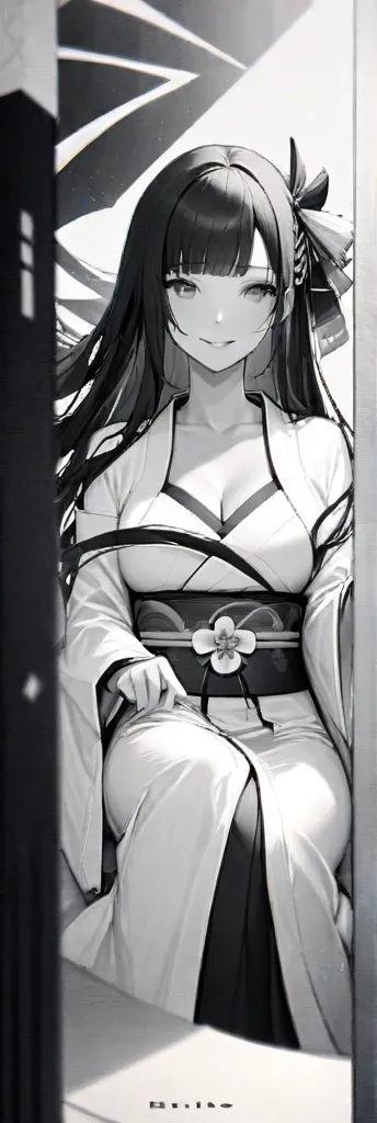 {{masterpiece}},high quality, 4K, 2D, 1 girl,{simple gray background},(attractive mature lady:1.6),milf,standing,sagging breasts,(gigantic breasts:1.5),kimono maid,front face,{{tareme}},attractive mature lady,black hair, {from right in front of face and body},View viewers from front,{front facing shot},Wear glasses,(serious:0.1)