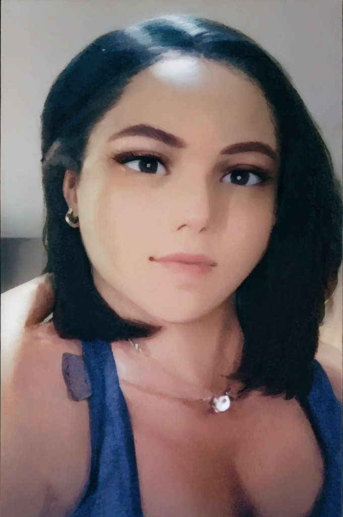 foto de uma mulher negra, foto de perfil headshot, Glamour shot in realistic anime animation style