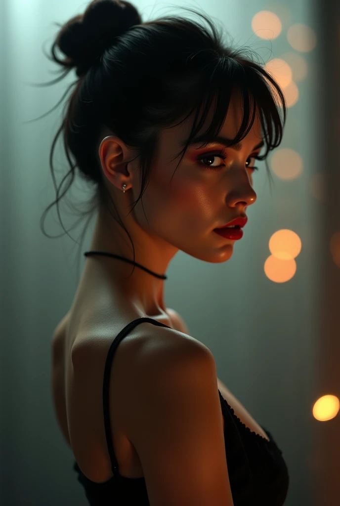 (masterpiece:1.4, best quality), (intricate details), unity 8k wallpaper, ultra detailed, (visually stunning:1.4), latina girl, (nsfw), moaning, sam yang, hair flaps, long hair, (chocolate), (Sarah Moon:1.3), (ZdzisBaw BeksiDski:1.3), <lora:add_detail:0.8> <lora:sam_yang_offset_right_filesize:1> <lora:more_details:1.2>