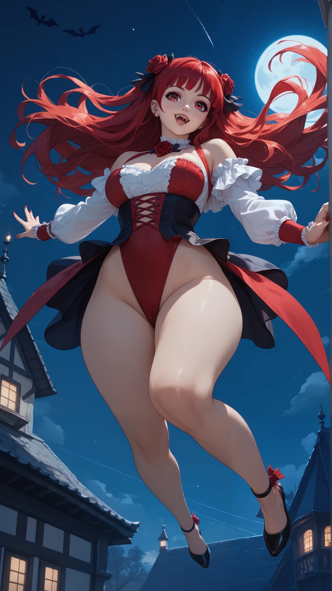 (hyper-realistic full-body photograph) of the ((16-year-old Russian girl:1)), with exceptionally albino_(pale skin and long, dark hairstyles). She possesses a curvy_muscular_((voluptuous and prominent figure with a perfect hourglass silhouette and muscle shaped)),. The image aims to capture her in a bottom-up perspective, She's ((wearing a Erotic snow_white character costume)), erotic-con showcasing her devotion to the SnowWhite by Disney fandom. This photograph is a celebration of the Disney character, emphasizing the (VFX-enhanced colors that bring a touch of fantasy to the real world). (The camera lens is set at 35mm, offering a wide-angle shot that emphasizes her height, extremely seductively and the intricate details of the costume). (The lighting should be dramatic), ((accentuating the shadows and highlights on her sexy full figure)) (like by Netflix movie wallpaper) ((The desired level of detail is extraordinarily high, and the image should be in ultra-high definition, highlighting the vivid colors and textures)). The goal is to create a captivating photograph that immerses viewers in a ((hyper-realistic fantasy forest)).