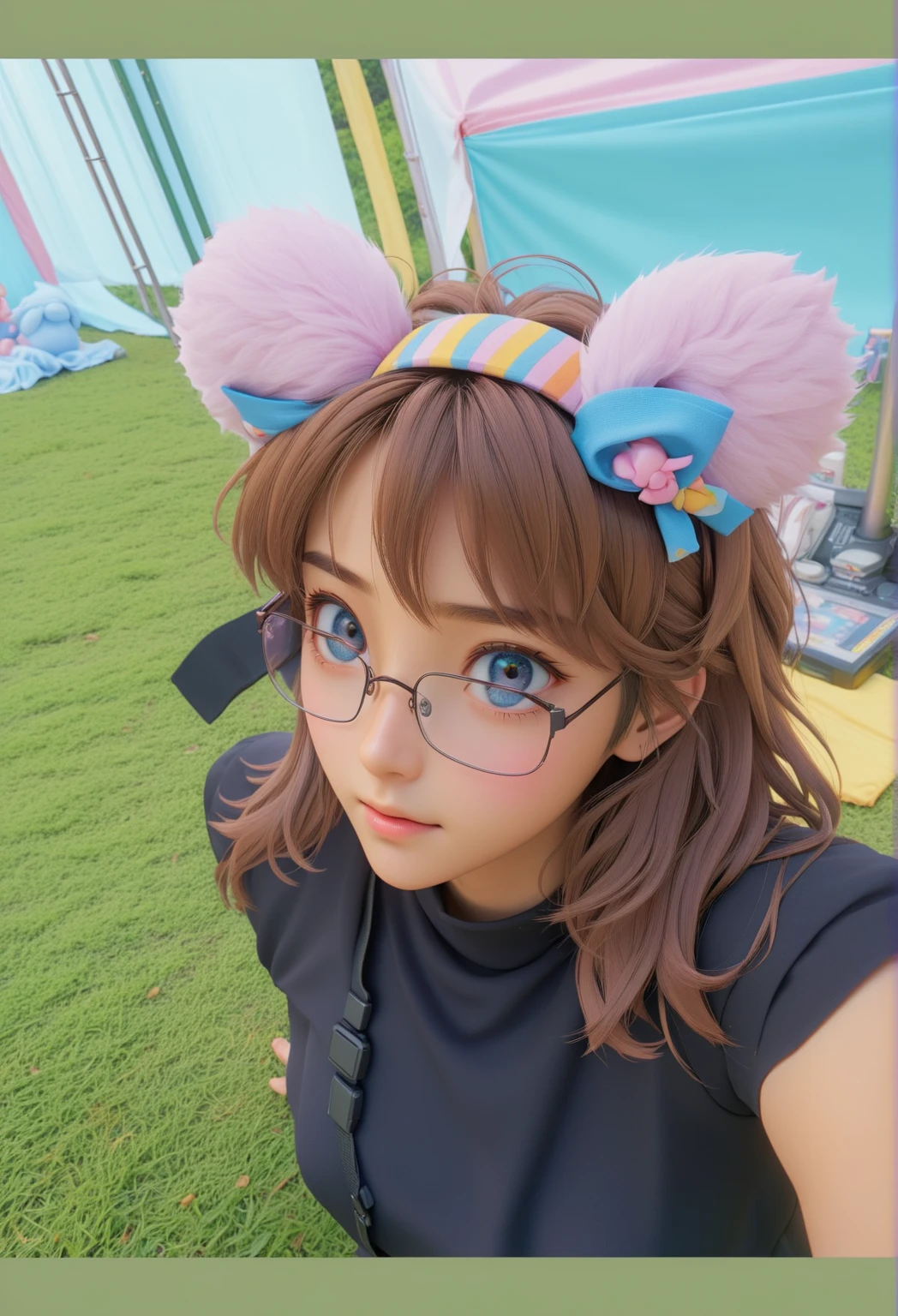 a close up of a woman wearing glasses and a gray shirt, wearing thin large round glasses, with glasses, wearing small round glasses, 19-year-old girl, with square glasses, girl wearing round glasses, korean girl, big round glasses, girl with glasses, xintong chen, wearing round glasses, spectacled, 8k selfie photograph, round glasses