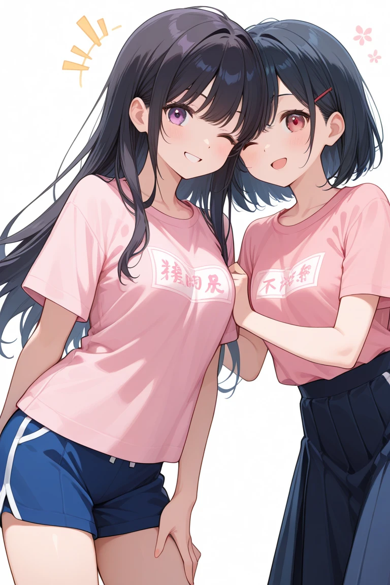 Blushing、High school girl with stomach ache