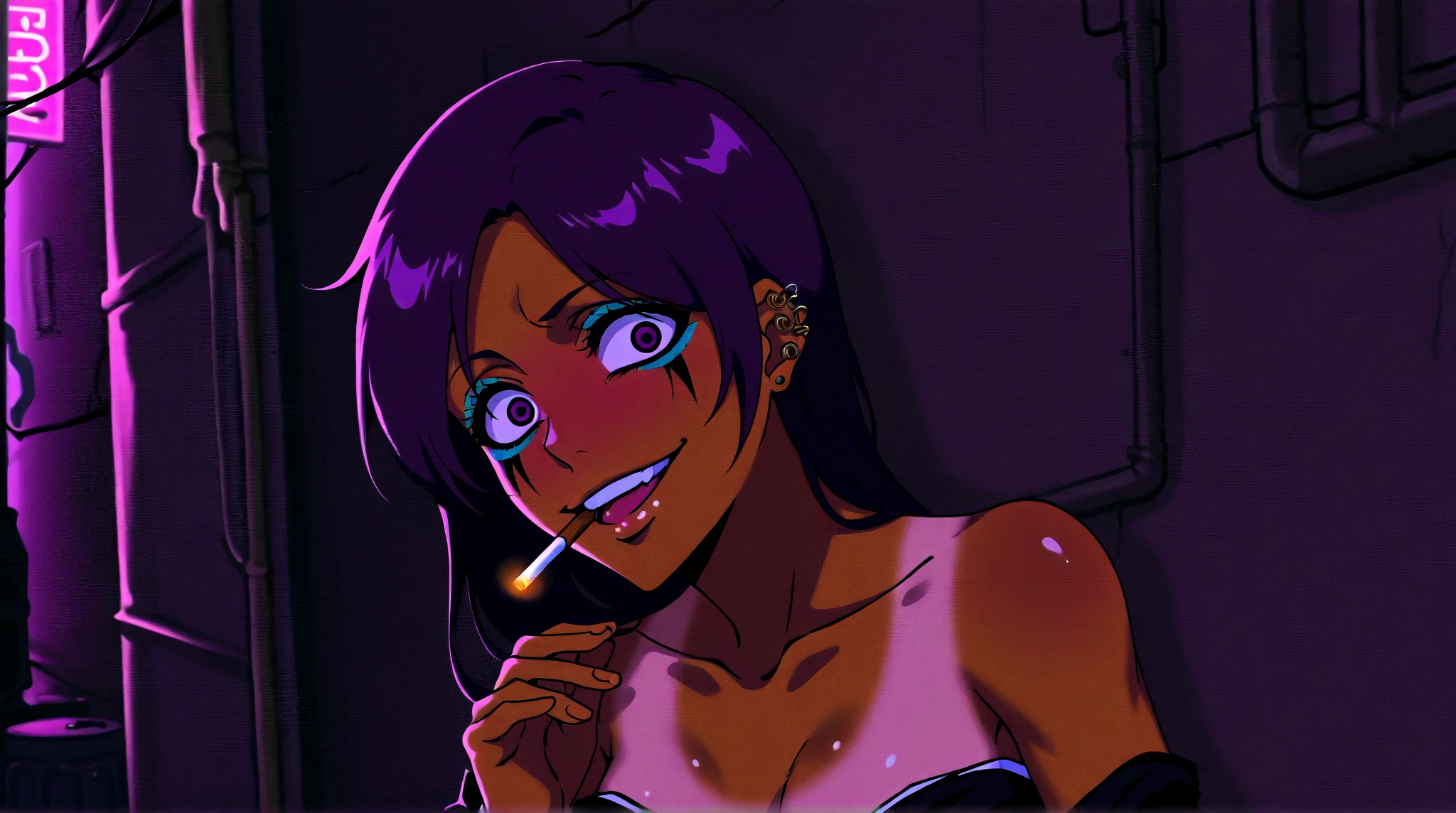 1boy, femboy, from behind, (white, flat chest, slutty, flat, looking the men in the eyes, zoe_palworld, black jacket, long hair, two-tone hair, black and pink hair, black lipstick, makeup, short boy, lean, svelte, jewelry, necklace, crop top, purple eyes, , choker, collarbone, open clothes, open jacket, smirk, leaning forward, , nsfw, orgasm, ahegao, athletic, body, blue eyes, tiny penis, flaccid penis, no pubic hair), cowgirl position, , huge men, size difference:1.8, older men, fat men, age difference:1.8, huge penis, veiny penis, very hairy man, cum, cum dripping from asshole, score_9, score_8_up, score_8_up, Expressiveh, fcNeg, Expressiveh, 1dk, portrait, BBC, large penis, huge penis