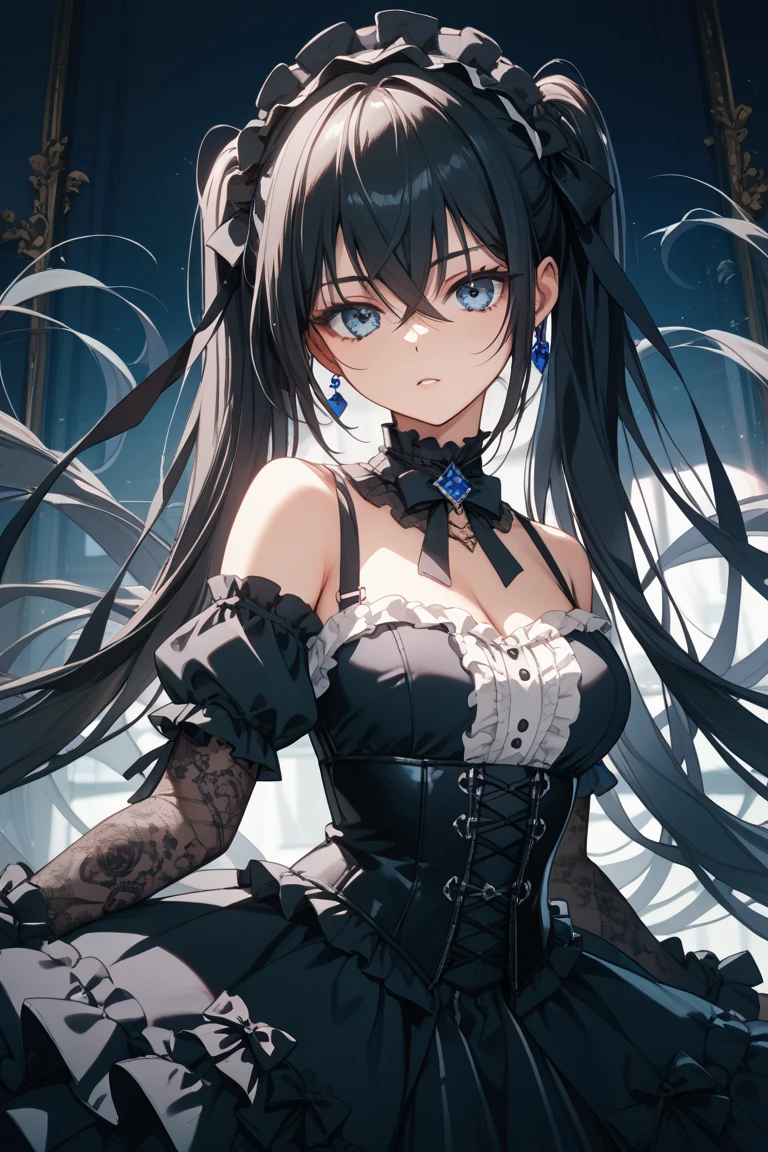 High definition RAW color art, Animation,sculptures, black Marble Skin, (((Ultra detailed elegant))), Magical atmosphere, (Detailed skin, Texture (Intricately detailed, Fine detail, ultra-detailliert), crimson moonlight, depth of fields, Bokeh, Silky Touch, (cyberpunk, neon), Hyper Detail, Matte Drawing, sparkle effect, Monochrome background, Winter gear, beautiful eyes, elegant face, black rose, sunrise, sparkle effect