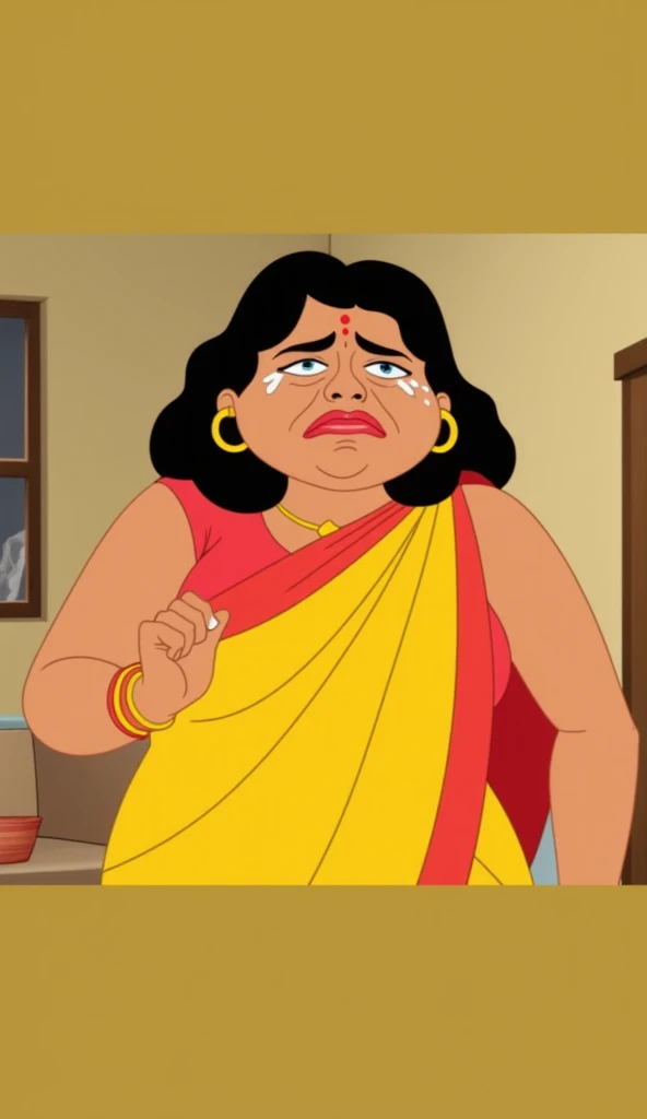 morbidly obese old indian aunty screaming in pain from overeating, very tight kurta, extremely wide body, ussbbw, very gigantic very fat swollen pot belly, small breasts, her big belly is heavier than 200 kg, pregnant with octuplets, resting hands on big belly, in extreme pain from overeating, she is moaning and cringing, she is screaming in excruciating pain from overeating, she is tightly scrunching her face, burping