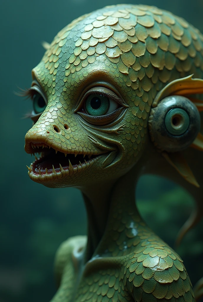 Human+fish mixture