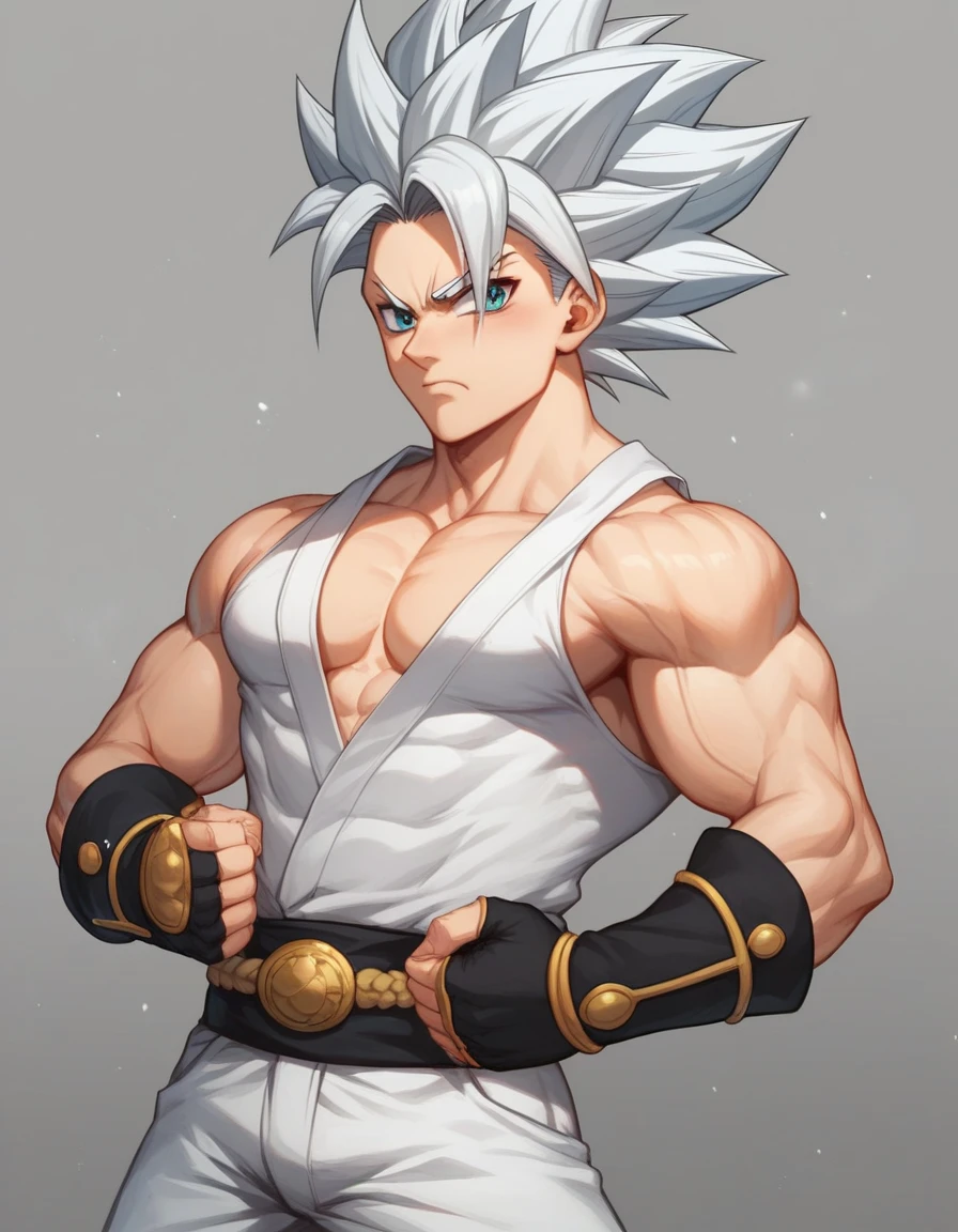 a close up of a person holding a sword in the snow, handsome guy in demon slayer art, white haired deity, by Yang J, artwork in the style of guweiz, inspired by Guan Daosheng, beautiful male god of death, with long white hair, fanart best artstation, guweiz, beautiful character painting --auto --s2