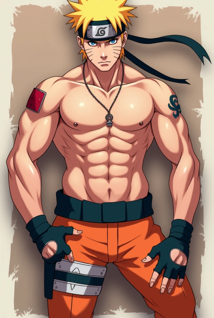 cartoon of a man with tattoos and a tattoo on his chest, full body illustration, detailed full body concept, full - length portrait, tattooed man, pincengs all over the body, photo by full body, highly detailed full body, full body concept, full - length portrait, detailed full - length portrait, portrait of a male punk, painted and colored, male character design, full-body character portrait, unrealistic character concept, naruto father, Nagato, hair orange, clear eyes