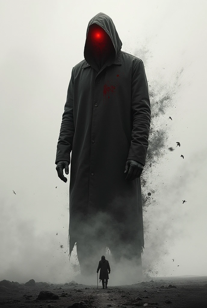 Inspired by Napoleon as a werewolf, perfect centralization, (Franco)De Donnie, Standing position, abstract beauty, Middle, Looking at the camera, facing the camera, approaching perfection, sad, despair, Full body Esbian, dynamic, very detailed, suave, sharp focus, 8K, High resolution, illustration, art:Kahne Griffith and Vadim Kashin, Abstract background of green and red and blue marble