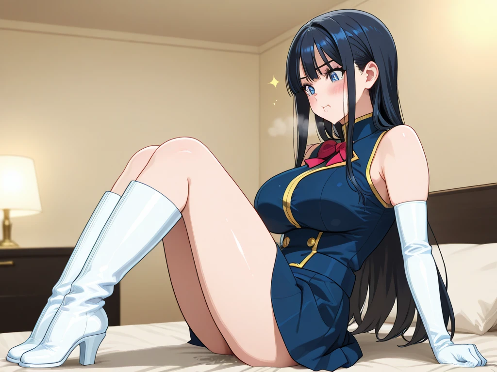 Realistic pictures、18-year-old、The true picture、realization ,Best image quality、1 girl, Sayla Mass, elegant,Spread your legs,White pantiesーを見せる, Tabletop, Complex,超ミニskirt、White panties、 Realistic, Highest quality, Absurd, Plenty of facial detail, Perfect Eyes, 18-year-old, Cowboy Shot, , Bright colors, White Uniform, skirt