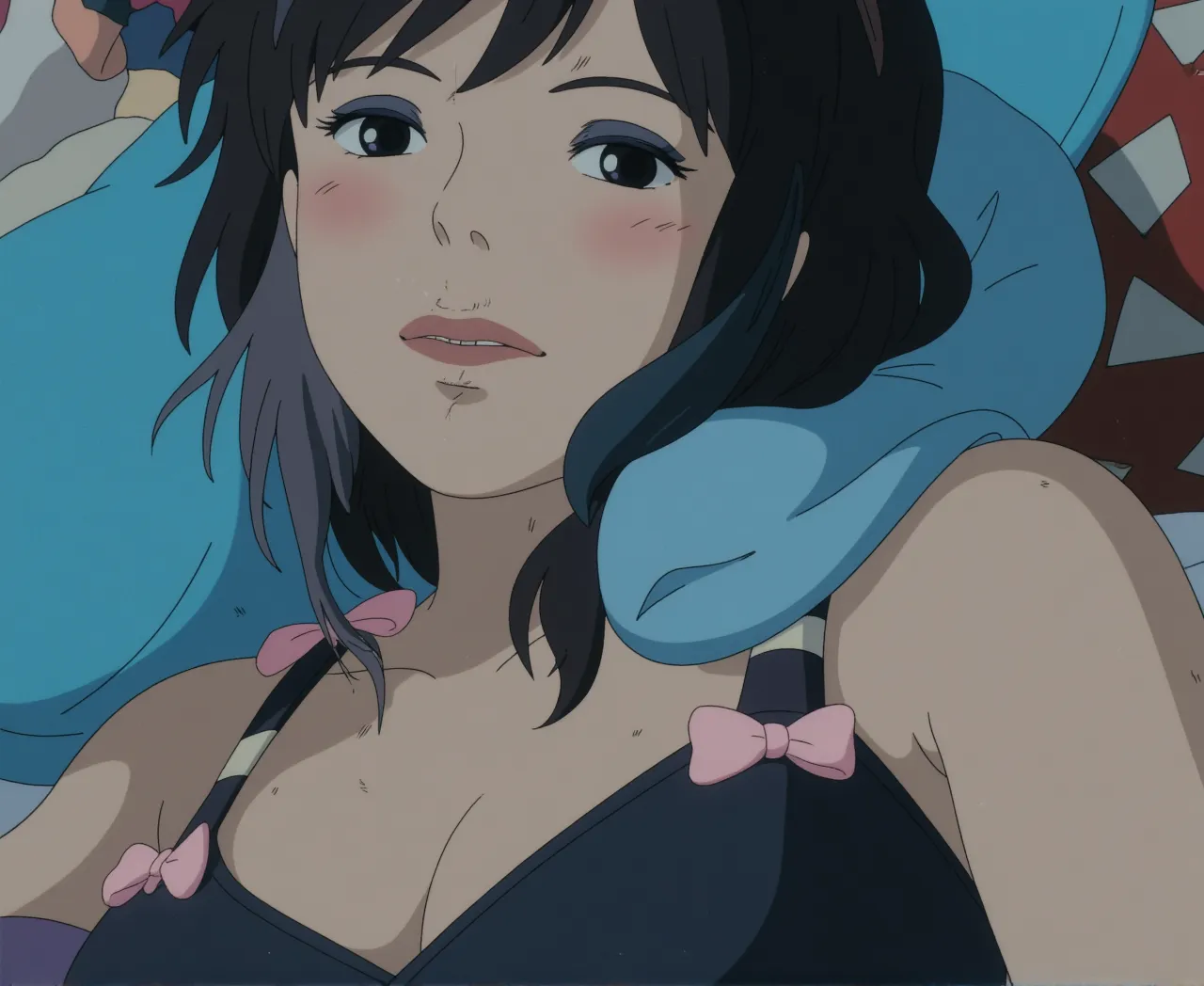 (((character:asakura minami:1.3))),((masterpiece)),((highest quality)),Super detailed,(thin entire outline),enlightenment,explicit,1girl,solo,black hair,medium hair,black eyes,small nose,perfect body,beautiful body,beautiful character design,perfect eyes,perfect face,((happy smile)),small open mouth,(enjoy,having fun:1.2),entp,perspiration,wallpaper,ultra high resolution,8k,photo shoot,(beautiful large breast:1.2),beautiful legs,perfect feet,beautiful skin,fair skin,smooth skin,official style,official art,make a screen cap,outdoor,(summer beach),sunshine,bright lighting,(white micro bikinis),split legs,peace sign,