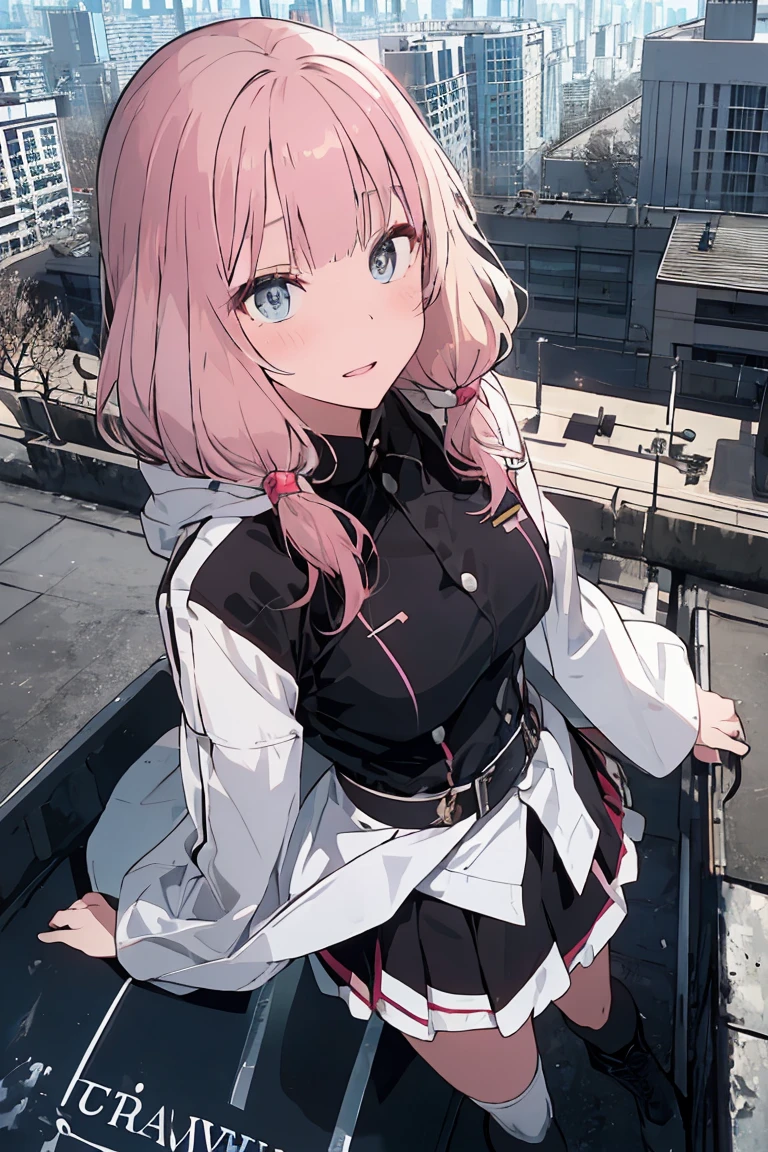 One girl,(masterpiece, Highest quality), (Detailed Hair), Very detailed, Anime Style, whole body, alone, Cyberpunk Psychic Girl, big cute head scarf, whole body covered in rags, Unconventional persons'Costume, Gray Hair、Red eyes, Floating in the air, Small stature, Supernatural Aura, Prism Hypnosis Aura. Beautiful and terrifying, Digital Painting, 8K high resolution, Trend Art Station, White Background, whole body, ((Psychic energy ball in hand))