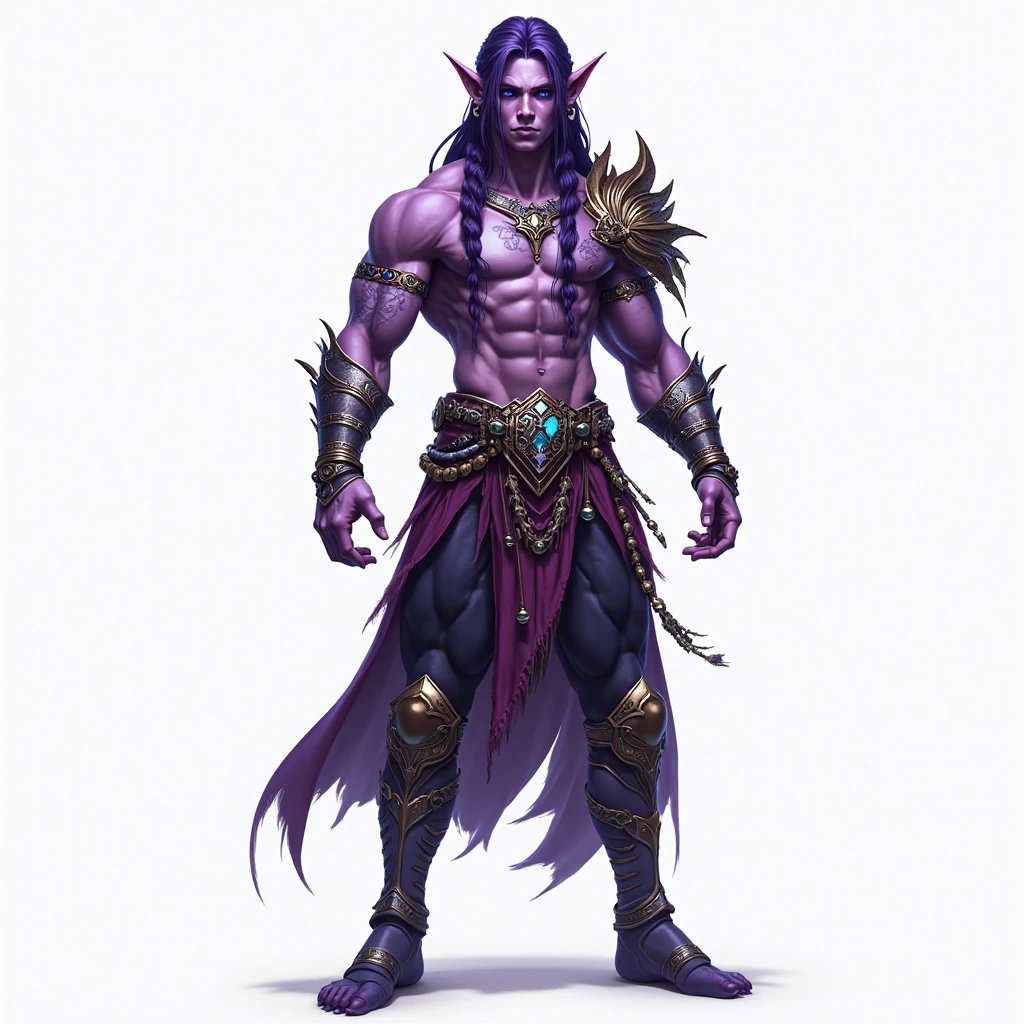 (((intricate design))) (((top quality))) (((16K))) (((high definition))) 16K splash art, dark shadows, (((photorealistic))) high-res, ultra sharp, ((masterpiece)), the best quality, expressive eyes, perfect face, (((sexy purple robes))) super eyes, perfectly detailed anatomy (((volumetric lighting))) (((cinematic lighting))) (((1Male))) (((bodybuilder))), (((hyper muscular))) (((hyper pecs))) (((realistic bulge)))  (((purple male humanoid))), (((he has purple skin))) humanoid flower, flower tattoos, (((in a ruined cityscape))), thighs (((Purple Skin!))), (((messy purple long hair!))) (((purple skin tone!))) (((purple skin complexion))) fruity, zesty personality, deity, elf ears, god of flowers, flower headdress, earrings, green glowing eyes, bloom, handsome humanoid male, spreading his pheromones, flower clothing, dead plants, dead pot plants, blooming, oily skin, shiny skin, veins, 