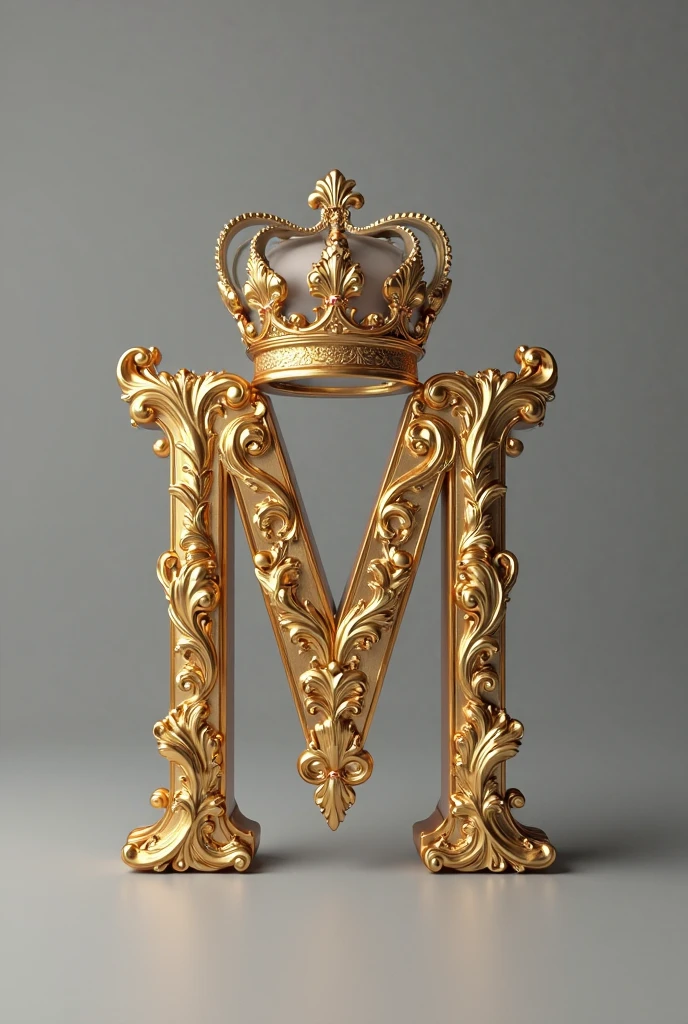 Letter m with crown
