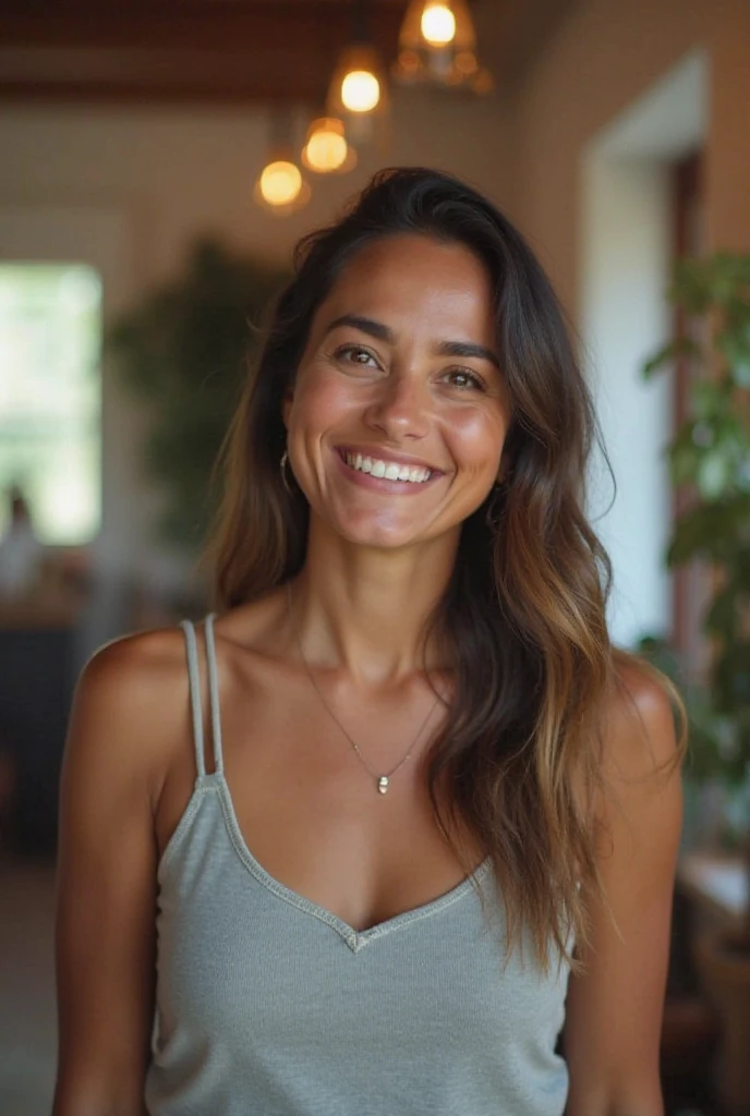 smiling woman standing on a deck with a lake in the background, carla ortiz, 30-year-old woman from cuba, profile image, Beautiful scenery, 🤬 🤮 💕 🎀, karolina cummings, standing next to the water, cottagecore!! corpo fitness, Amanda Clarke, Alana Fletcher, photo taken in 2 0 2 0, malika favre,showing breasts