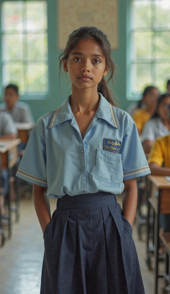 real picture of pakistani student in school uniform