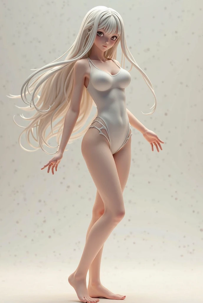 beautiful 1girl, close-up, (very long waist length blonde hair, straight blonde hair: 1.28), ((light blue eyes)), (fox ears: 1.35), pale skin, small breasts, (thin hips, thin waist , athletic body: 1.25), (naked: 1.5), masterpiece, best quality, 3d rending work, 3DMM style, 3D