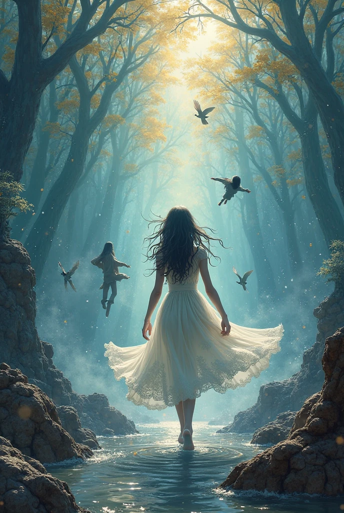 Soft pastels for a gentle, inviting feel or bold contrasting colors for a more dynamic look.
Make it magical and high mantaince its for book cover